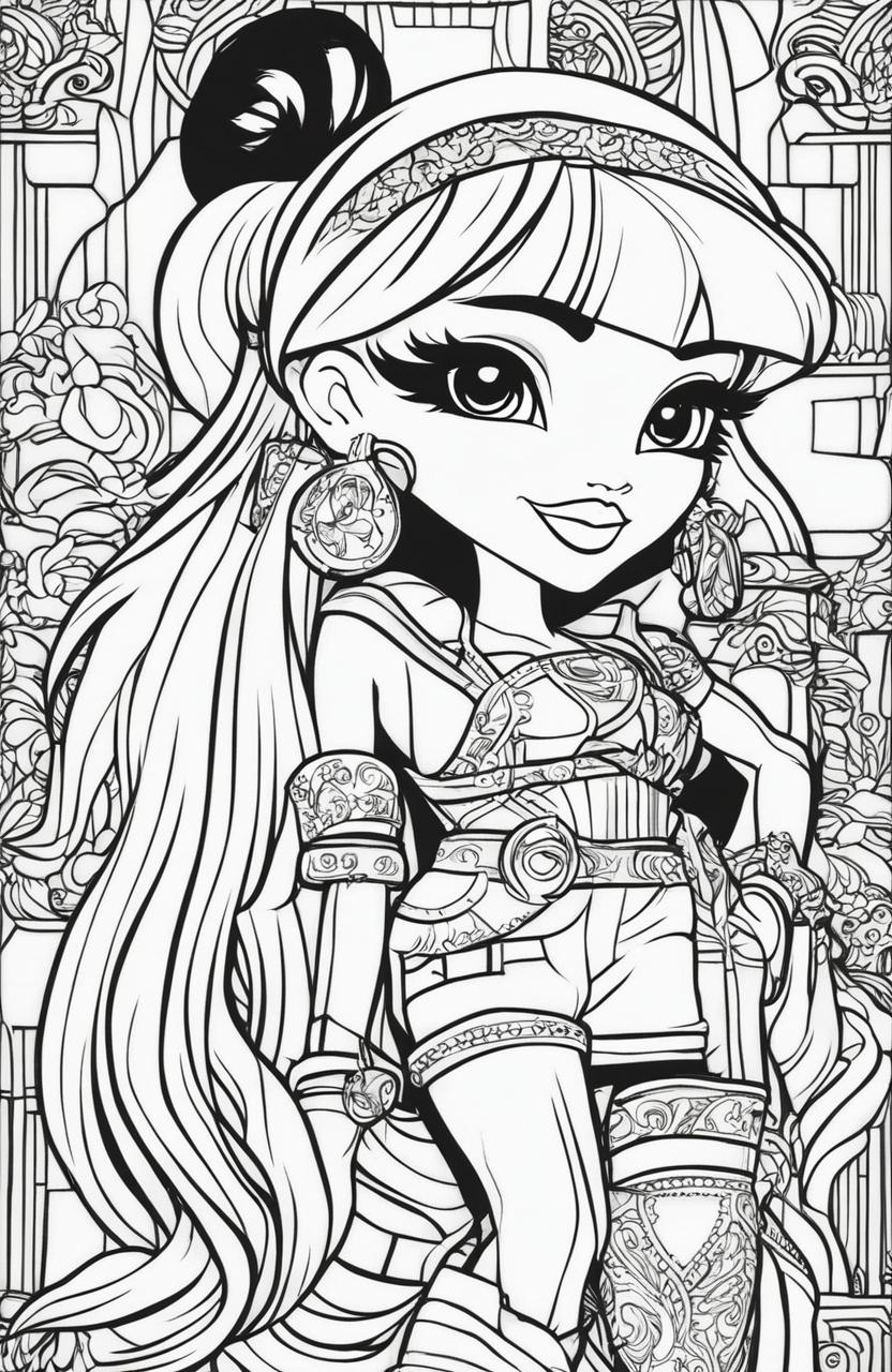 Unleash Your Creativity Bratz Colouring Page(04)