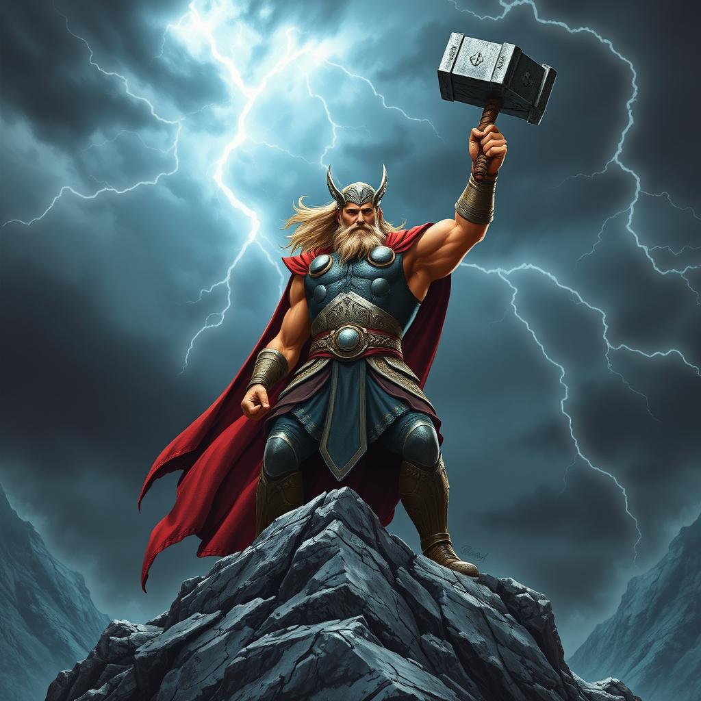 Majestic Thor The Norse God of Thunder