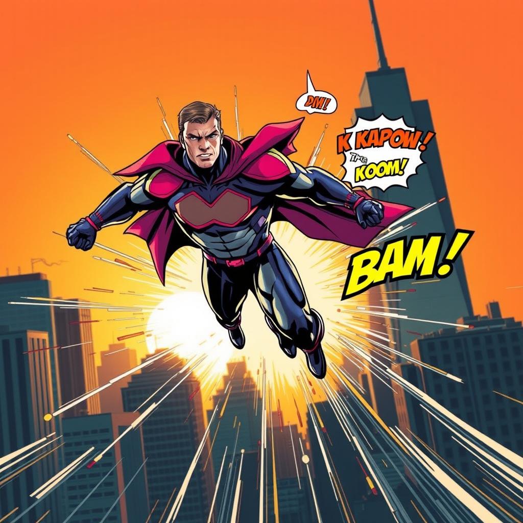 Unleash Your Imagination Dynamic Superhero in Action(03)