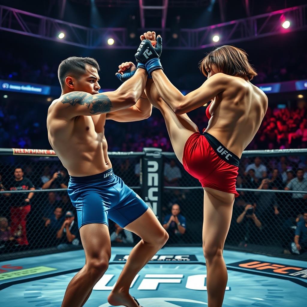 Ultimate Showdown Mma Fighters In Action