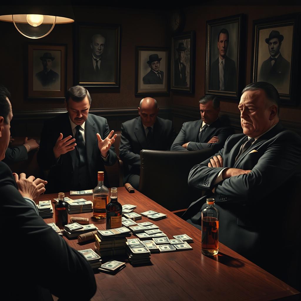 Classic Mafia Meeting Secrets in the Shadows