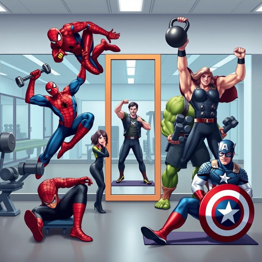 Unleash Your Inner Hero Marvel Gym Scene