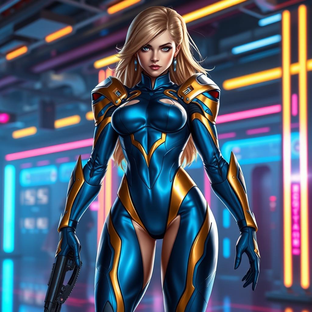 Empowered Elegance: Zero Suit Samus Inspired Character