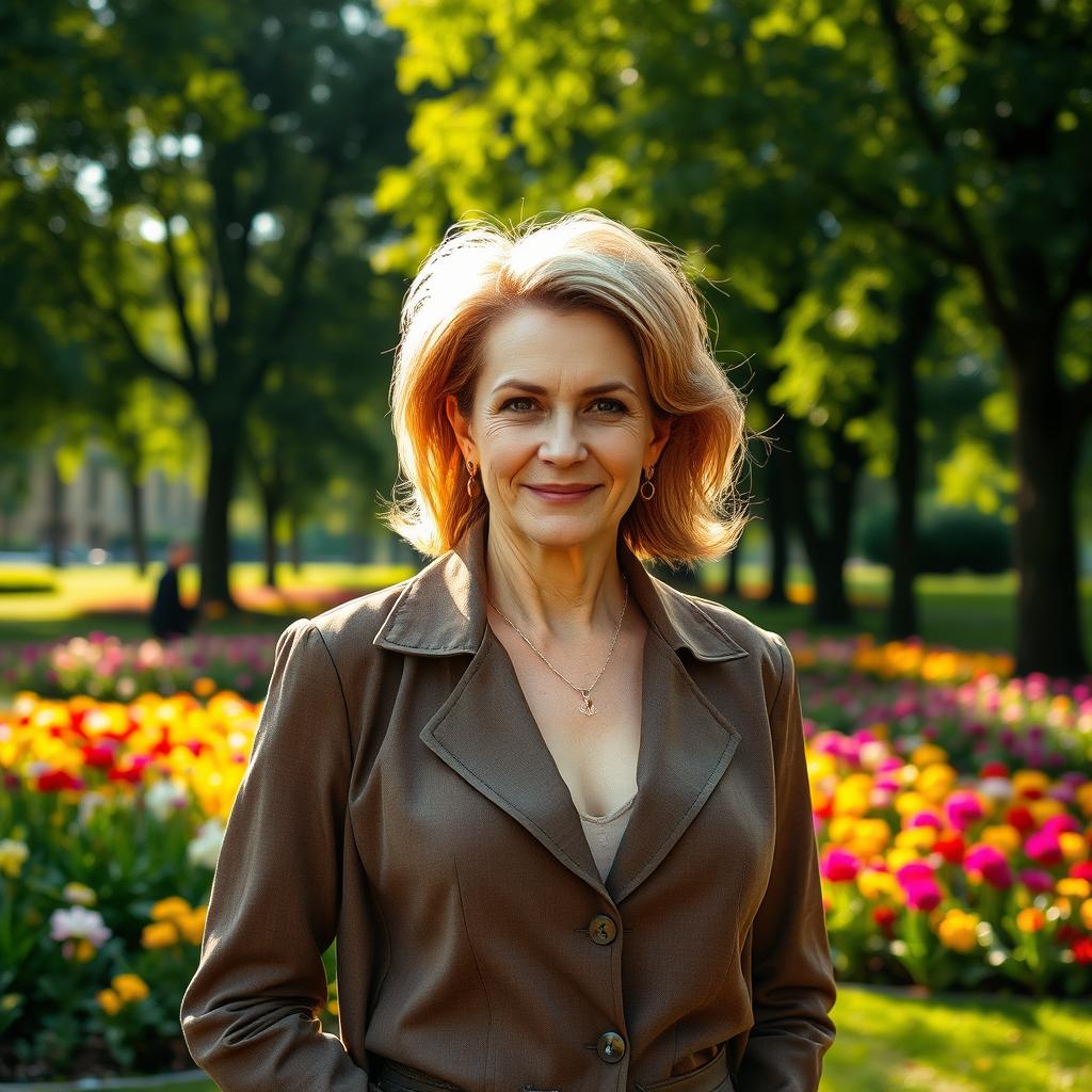 Elegant Russian Woman Timeless Beauty and Style