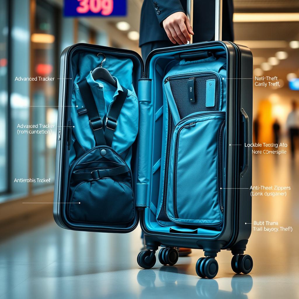 Unleash Your Travel Potential with the Sleek HighTech Suitcase(04)