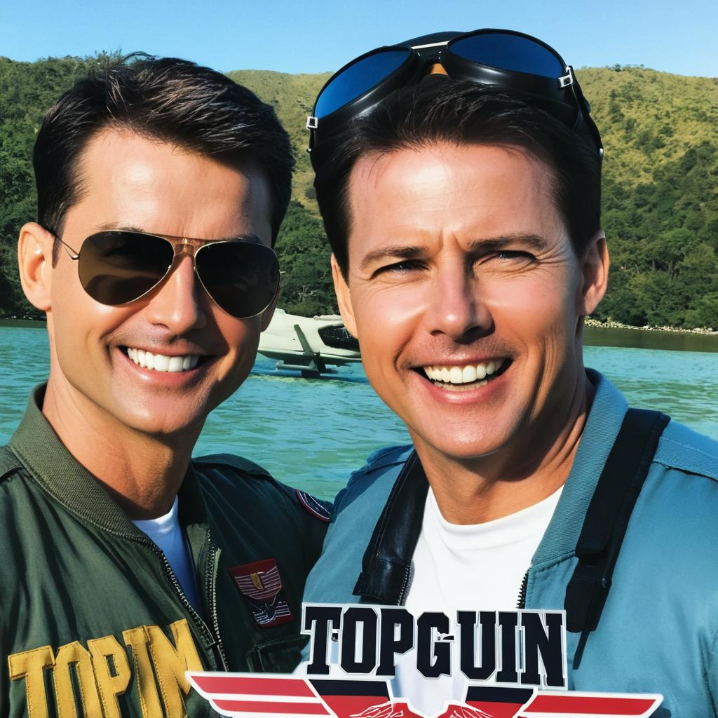Dynamic 'Top Gun' Inspired Movie Poster Aerial Adventure Awaits