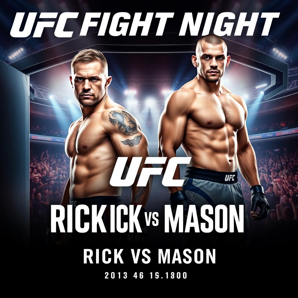 UFC Fight Night Rick vs Mason Epic Showdown Poster
