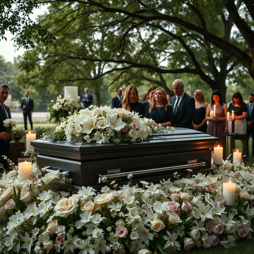 Serene Funeral Scenes Honoring Life with Grace and Love
