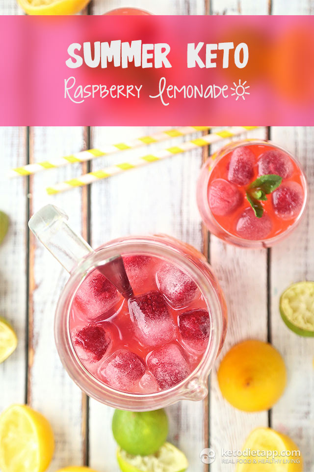 LowCarb Summer Raspberry Lemonade KetoDiet Blog