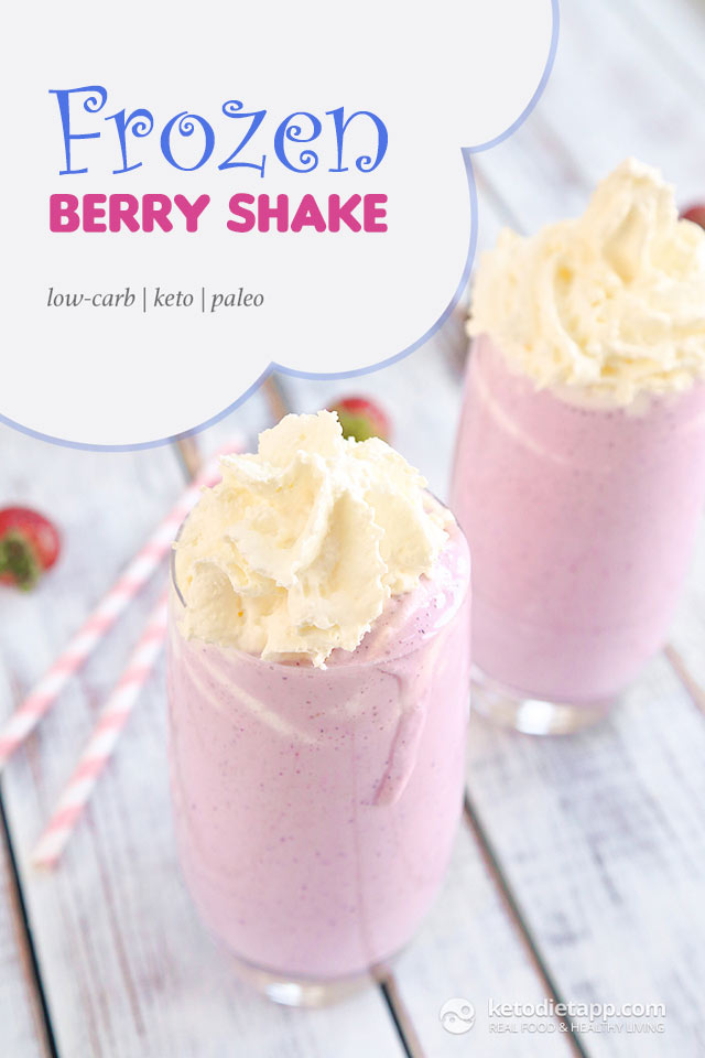 Frozen Keto Berry Shake KetoDiet Blog