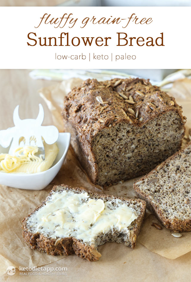Fluffy GrainFree Sunflower Bread KetoDiet Blog