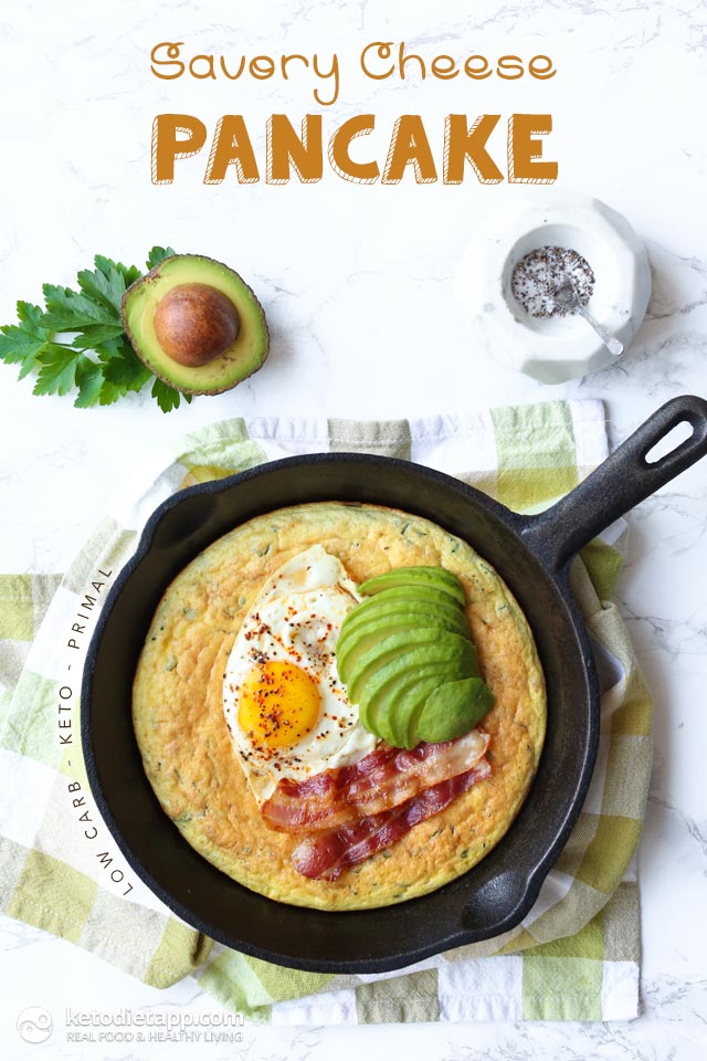 Savory Keto Cheese Pancake KetoDiet Blog