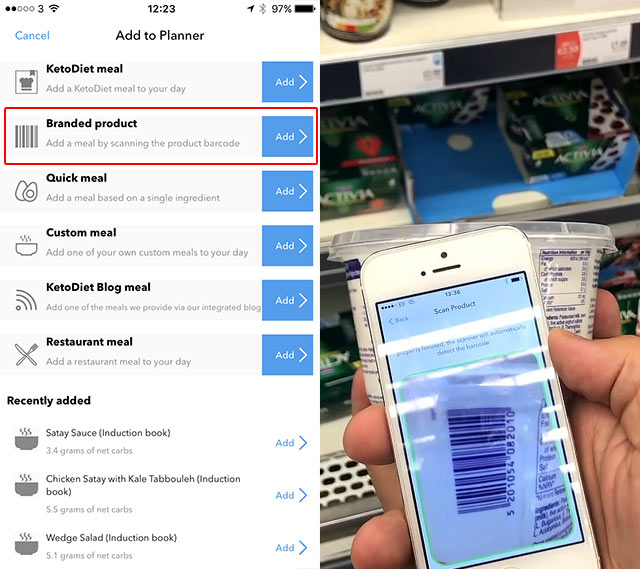 Barcode Scanning and Food Database in the KetoDiet App KetoDiet Blog