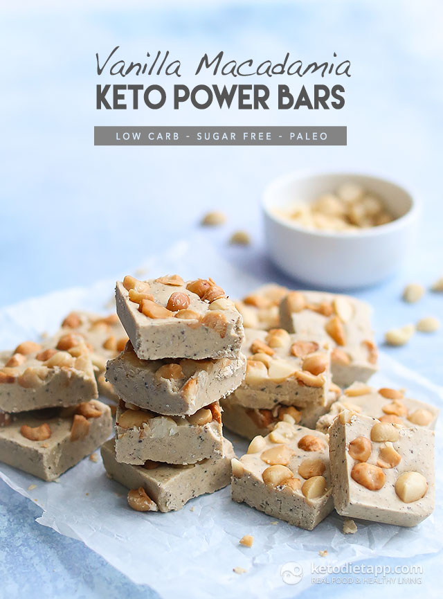 Vanilla Macadamia Keto Power Bars KetoDiet Blog