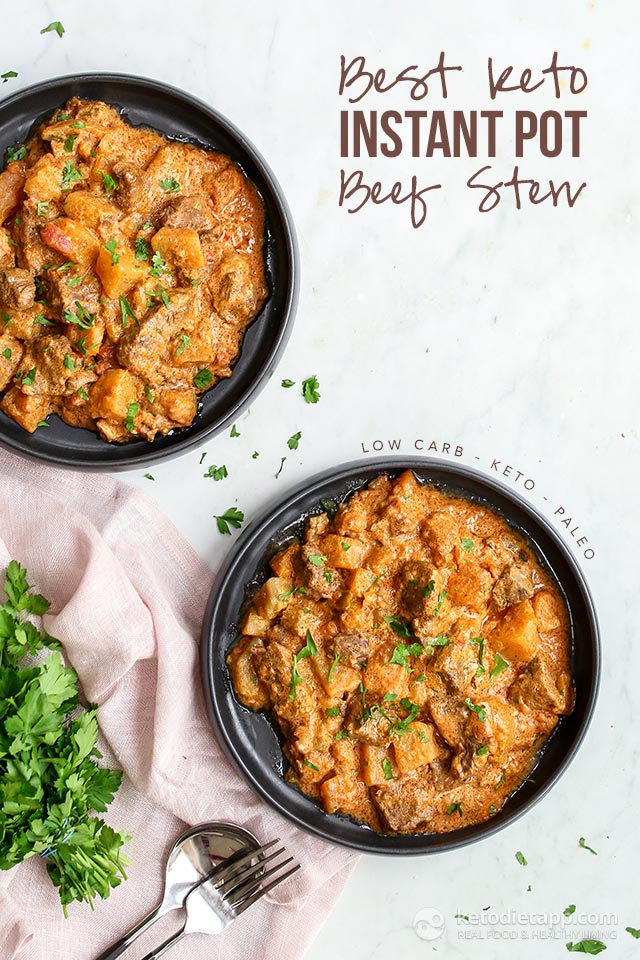 Best LowCarb Instant Pot Beef Stew KetoDiet Blog