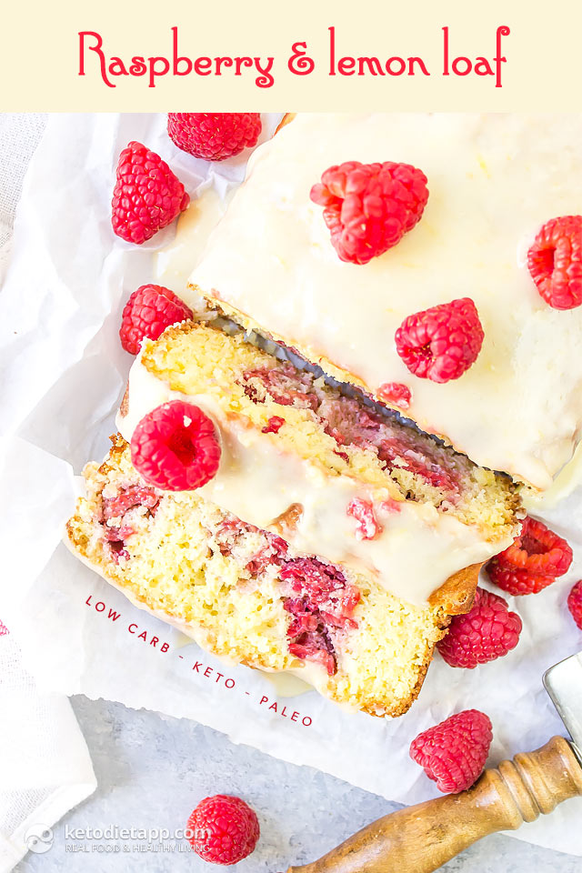 LowCarb Raspberry Lemon Loaf KetoDiet Blog