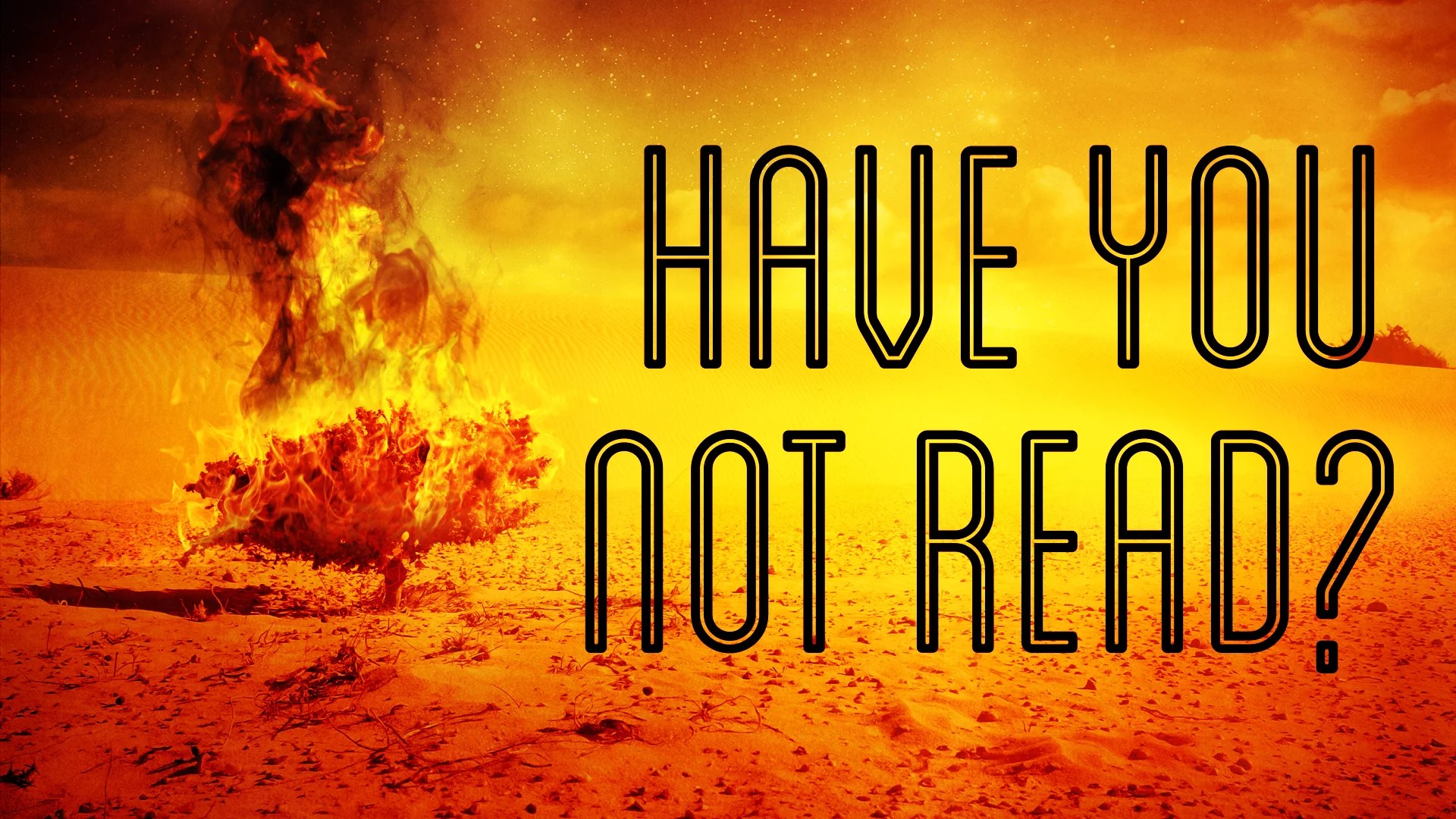 Have You Not Read? (Part 1) Disciples Path Community Church