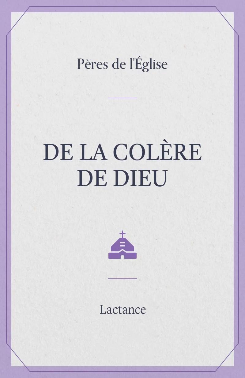 De la colère de Dieu Logos Bible Software