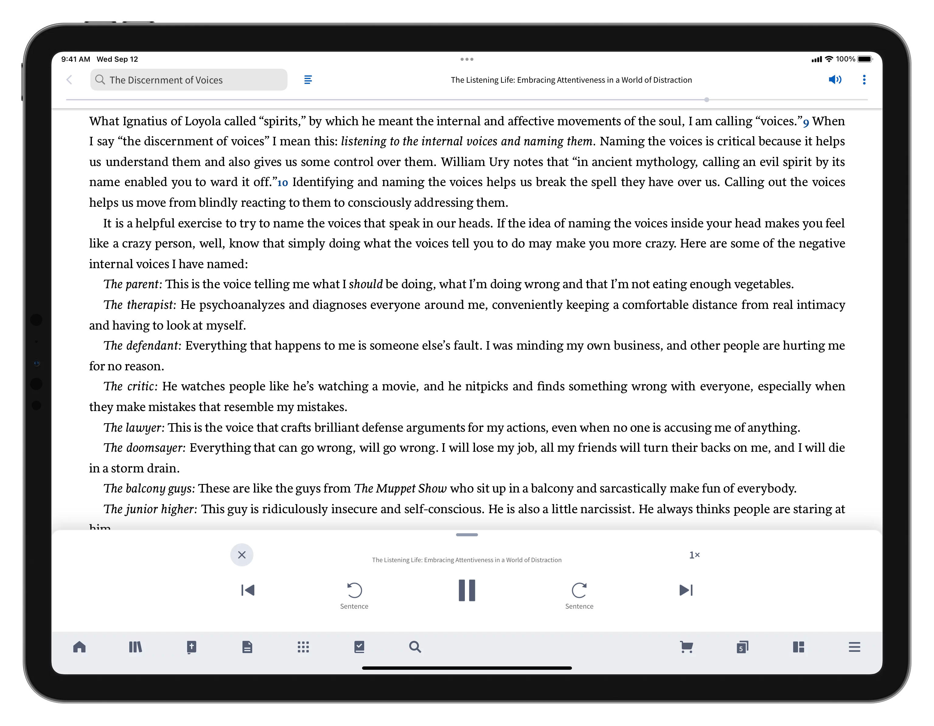 Read Aloud Logos Bible Software features