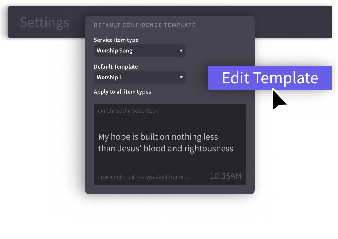 Lyric Scrolling Proclaim Presentation Software