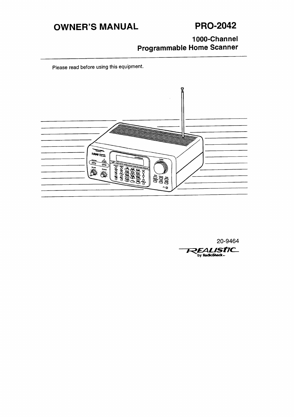 Realistic PRO2042 User Manual free PDF download (48 pages)