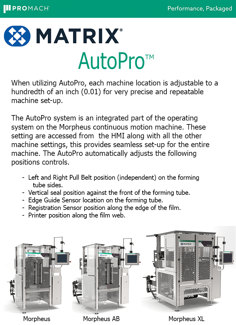 AutoPro Automatic Setup & Changeover System Continuous