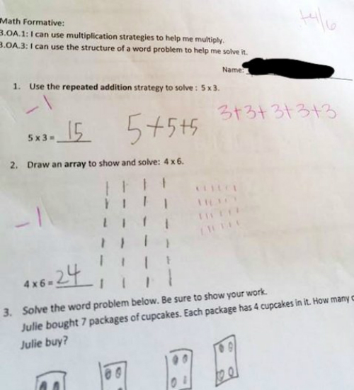 Cuando decir que "5 x 3 es igual a 15" es un error