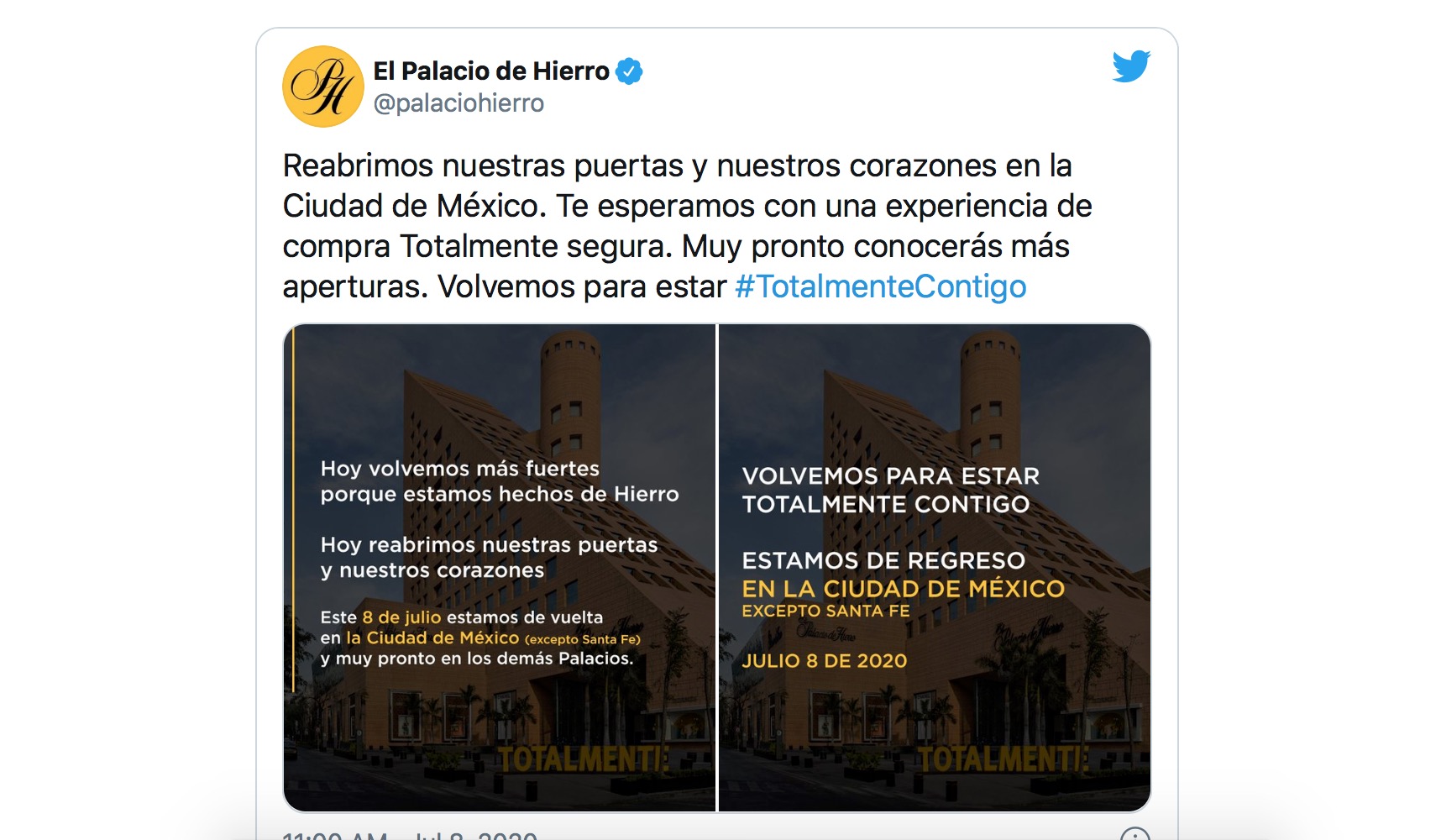 Video El Palacio de Hierro reabre sus tiendas en la CDMX