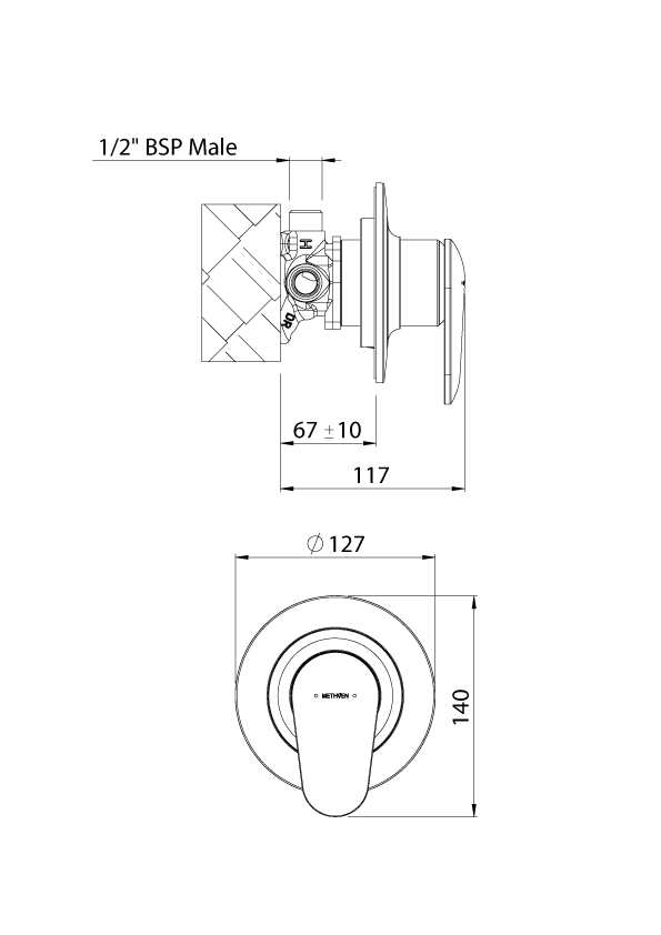 MethvenShowerMixerWithFastflowTapware Methven NZ Methven NZ