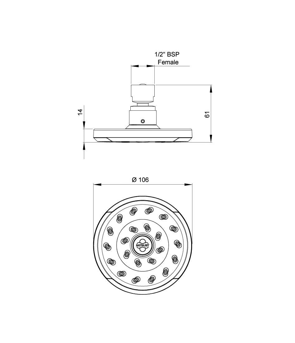 MethvenMethvenUKKiriSatinjetShowerHeadShowers Methven UK