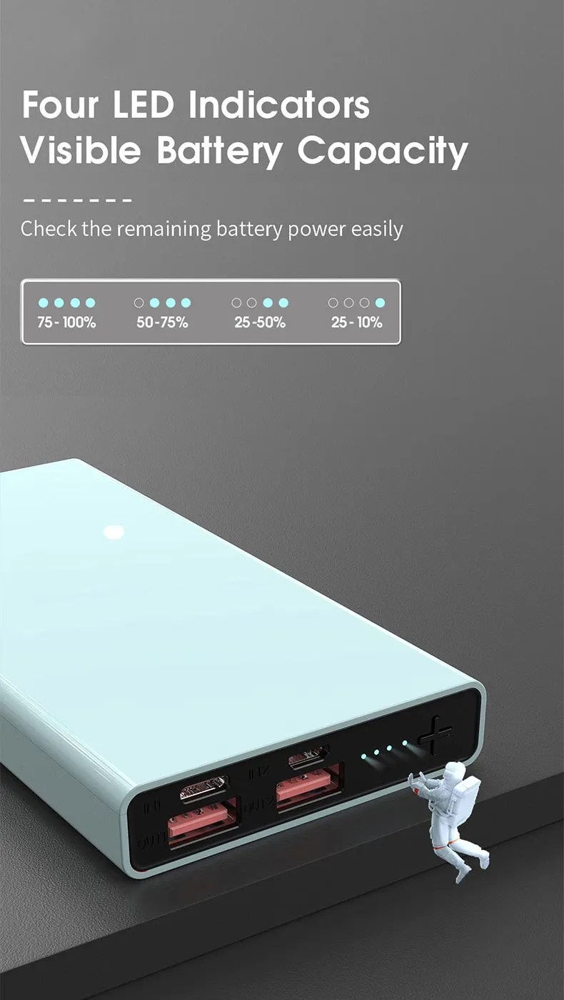 Amaya B03 power bank 10000mAh fast charging Miniso Kenya