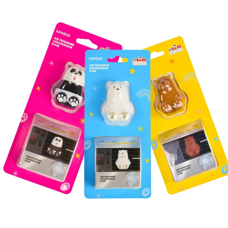 We Bare Bears Collection Car Air Freshener Miniso Kenya