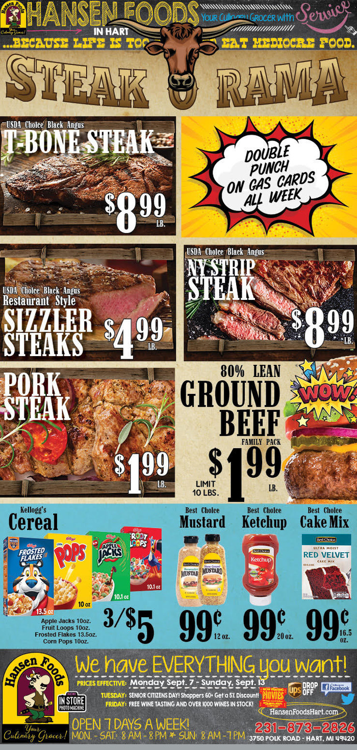 Hansen Foods Ad Specials