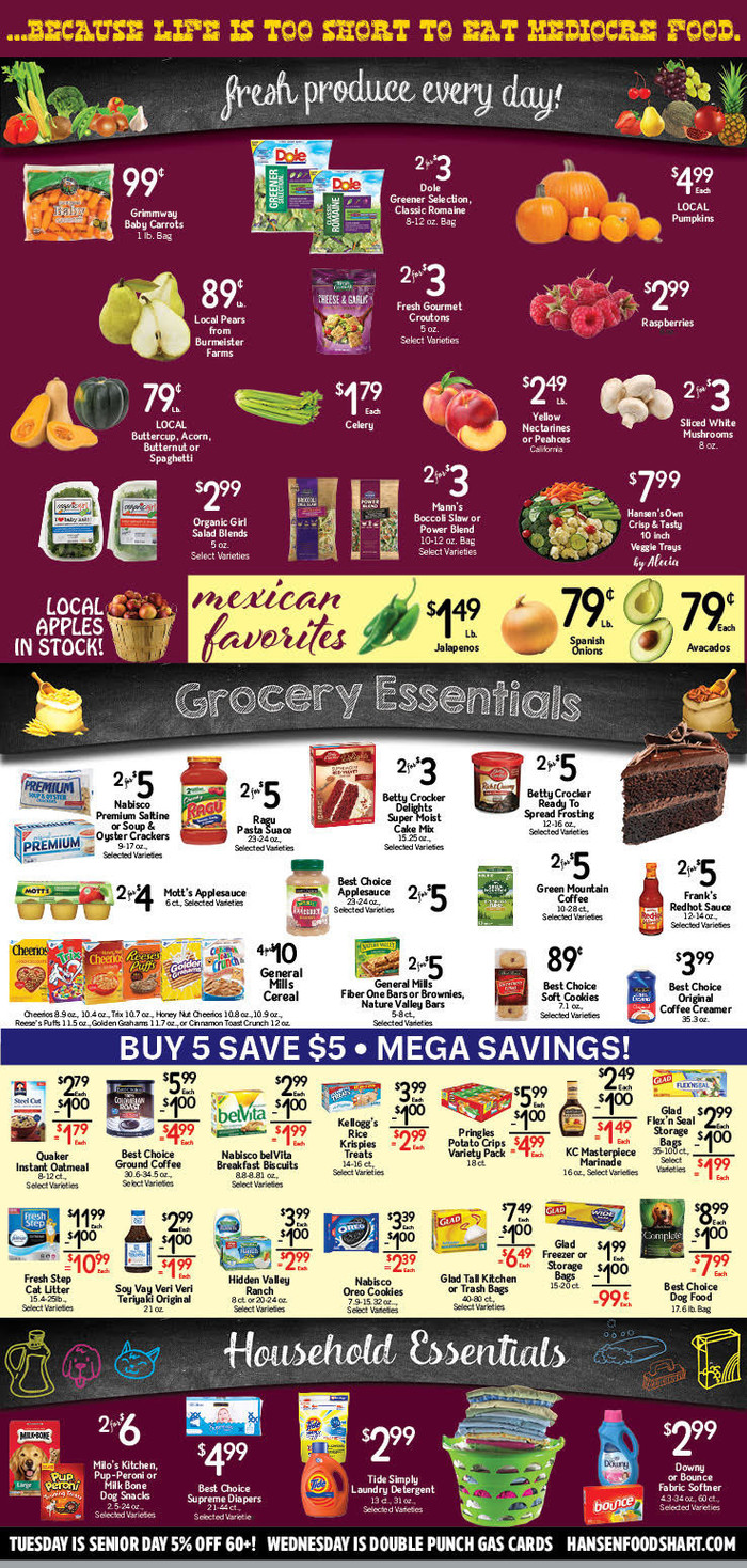 Hansen Foods Ad Specials