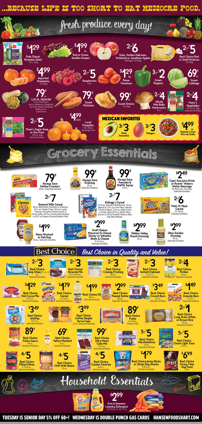Hansen Foods Ad Specials