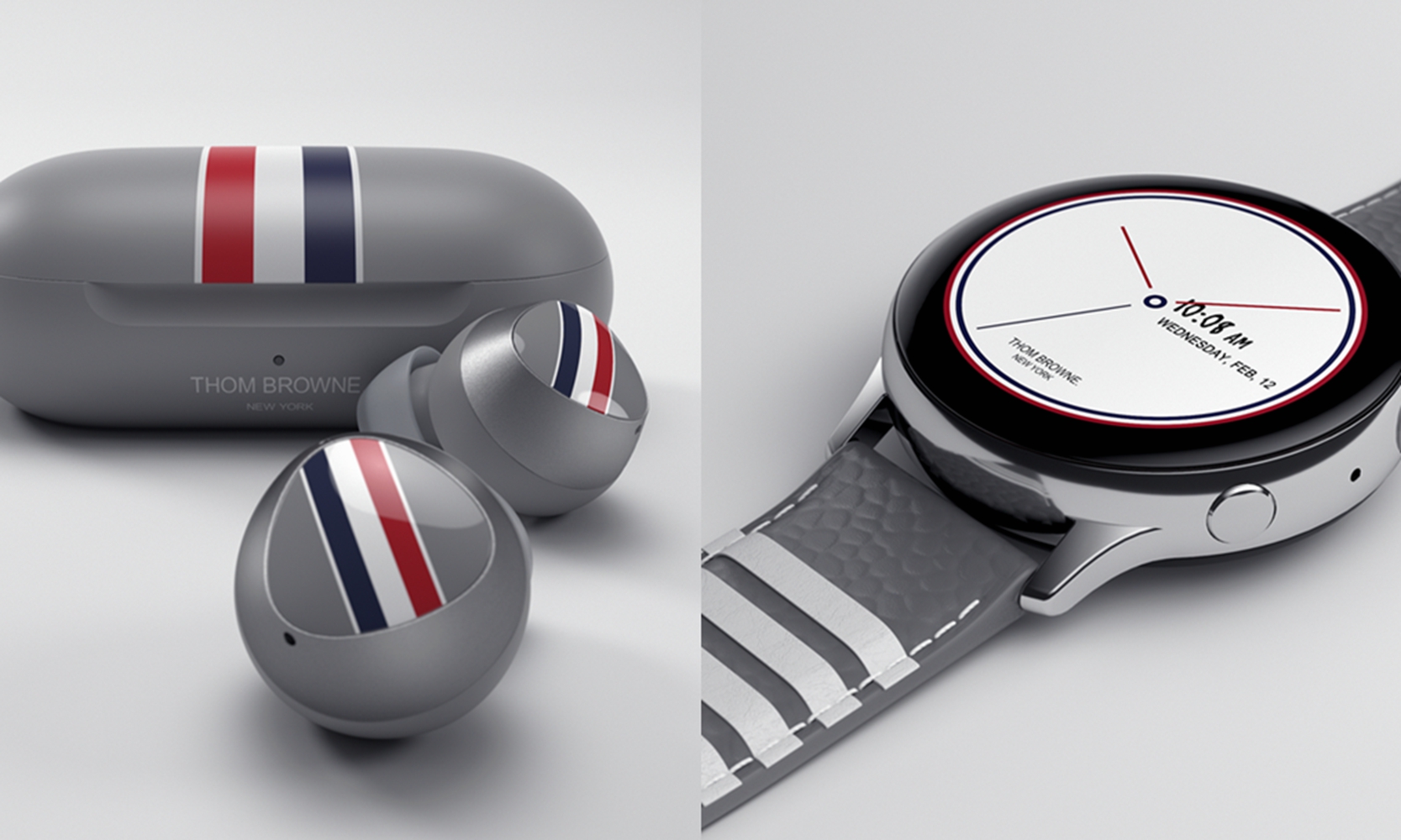 Thom Browne 合作三星打造特别版 Samsung Galaxy Z Flip NOWRE现客
