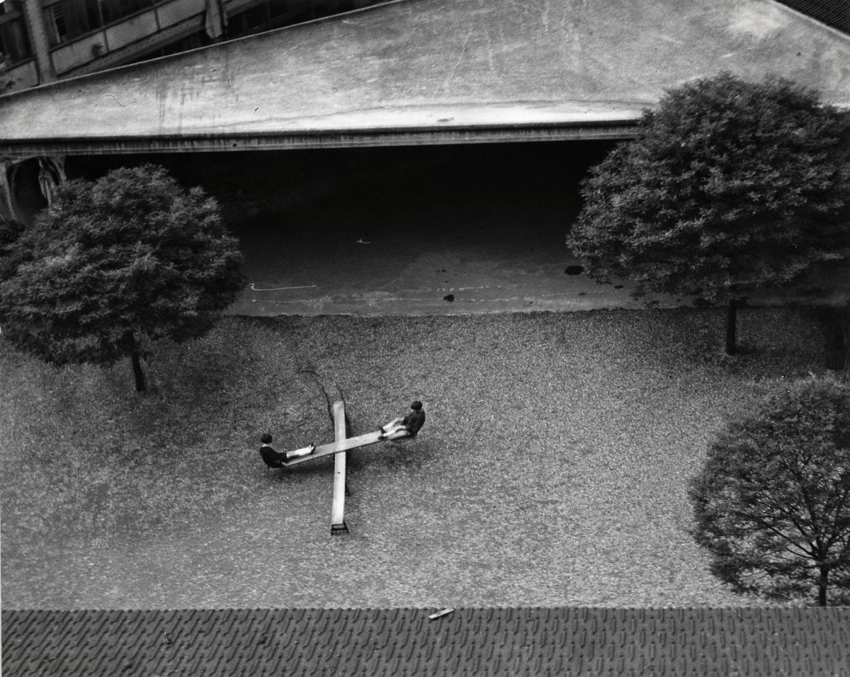 On the TeeterTotter, 1931 by André Kertész Ocula