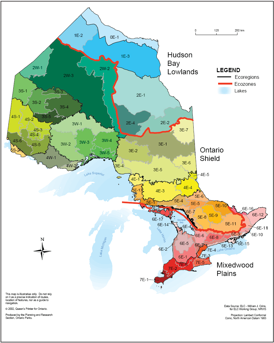 The ecosystems of Ontario Part 1 ecozones and ecoregions ontario.ca