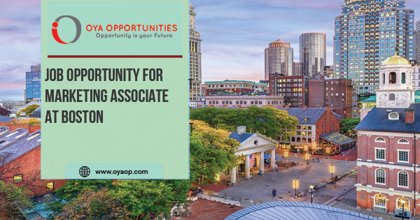 Job Opportunity For Marketing Associate at Boston OYA