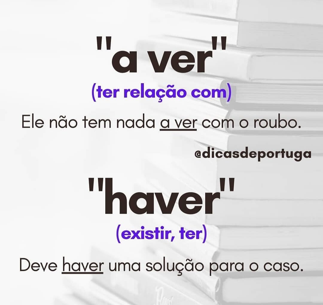 Diferença Entre Haver E A Ver BRAINCP