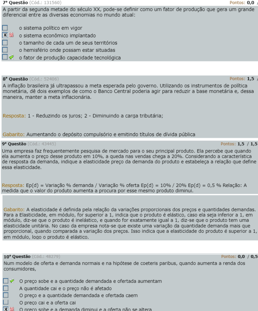 AV2 FUNDAMENTOS DE ECONOMIA Fundamentos da Economia