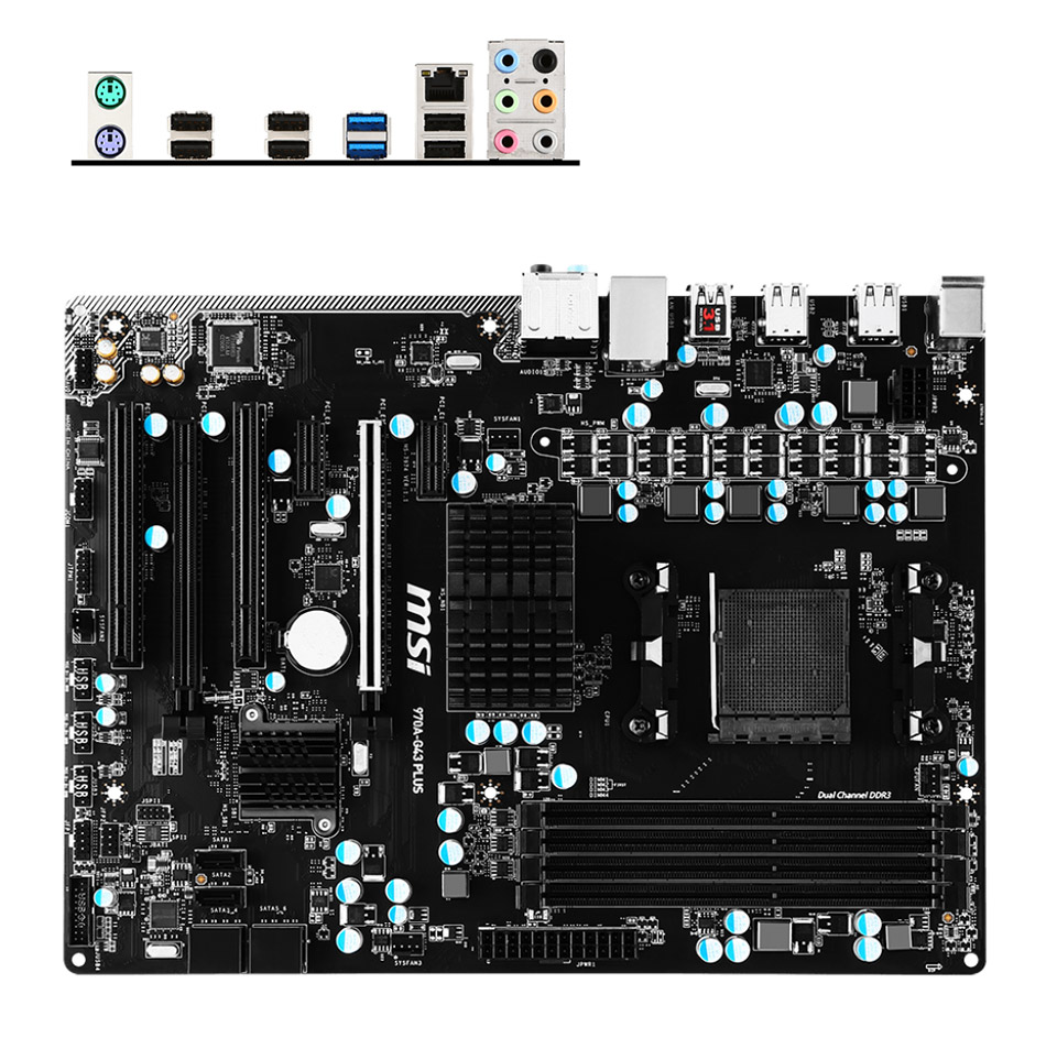 Buy MSI 970A-G43 PLUS Motherboard [970A-G43-PLUS] | PC Case Gear Australia