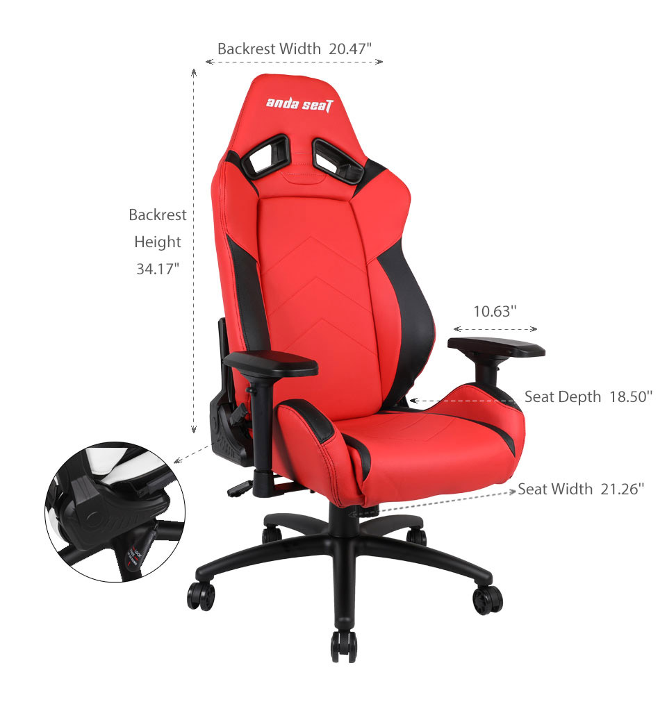 Buy Anda Seat AD723 Large Gaming Chair Green [AD723BEPV] PC Case