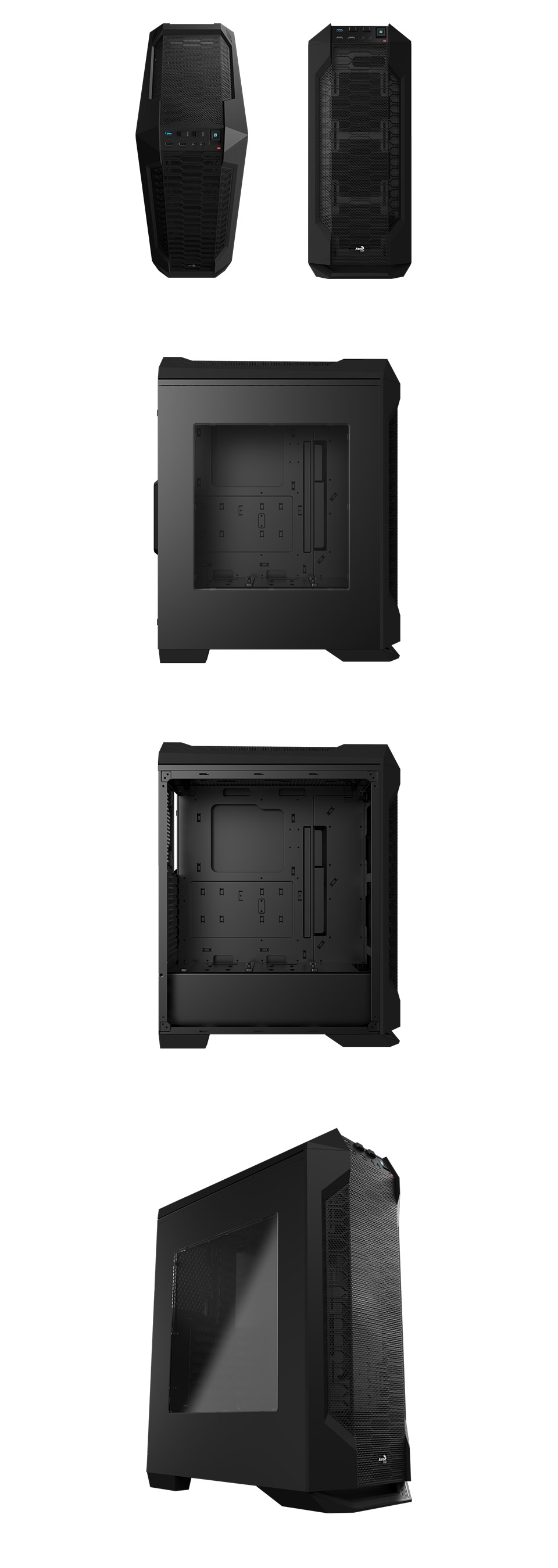 Buy Aerocool LS5200 Black Mid Tower Case with Window [AERLS5200BK
