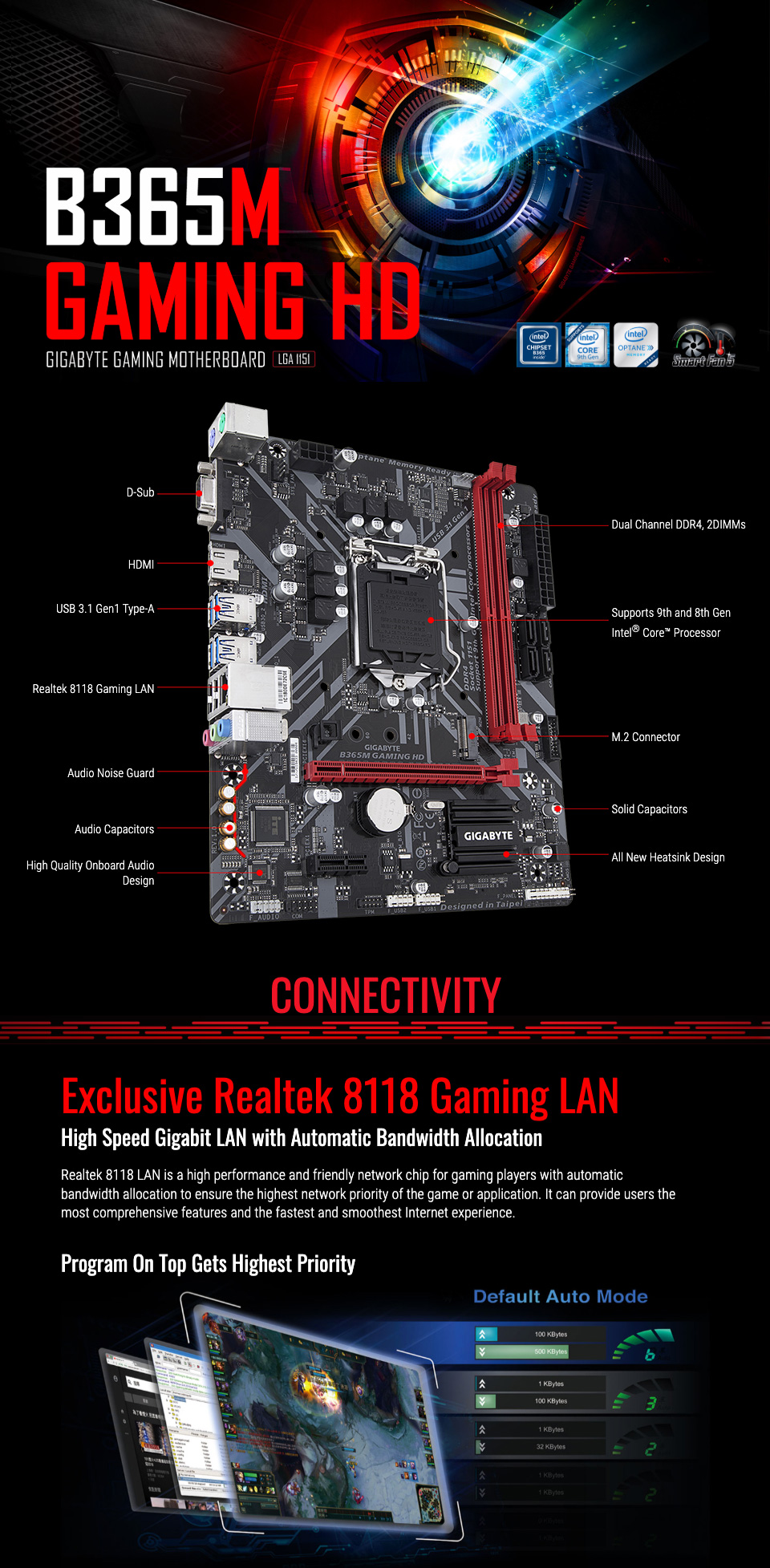 Buy Gigabyte B365M Gaming HD Motherboard [B365MGAMINGHD] PC Case