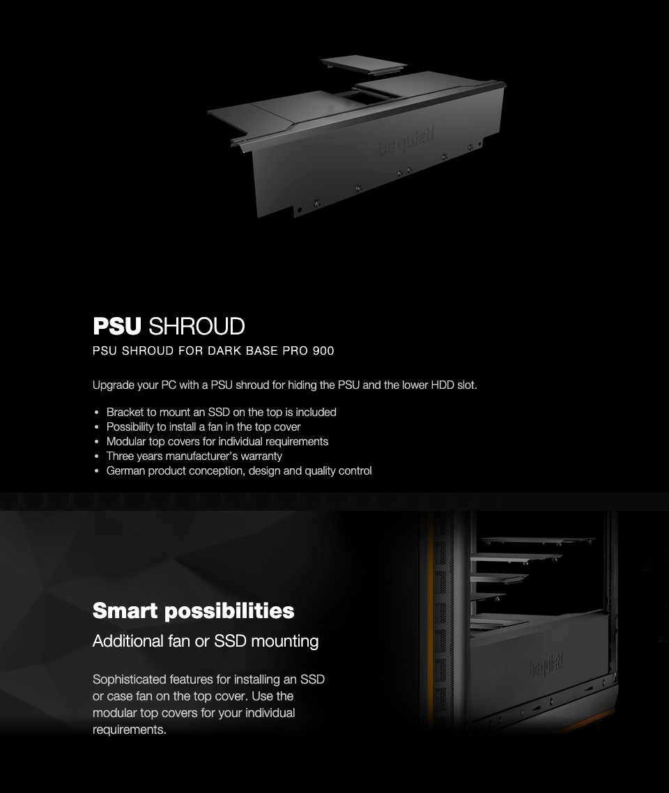 Buy be quiet! Power Supply Shroud [BGA04] PC Case Gear Australia