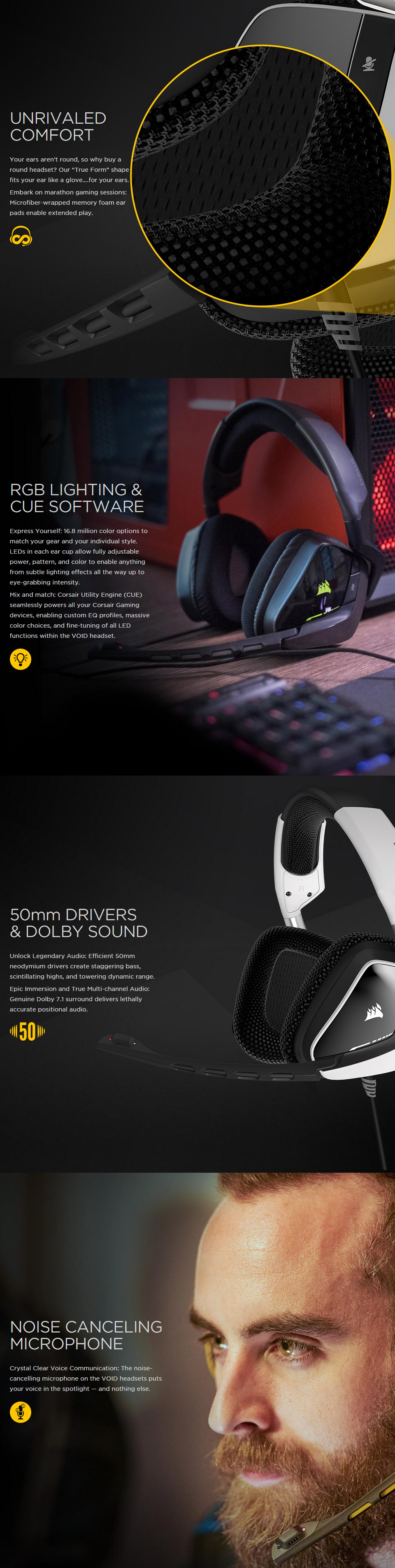 Buy Corsair Gaming VOID Wireless 7.1 Gaming Headset Carbon [CA-9011132
