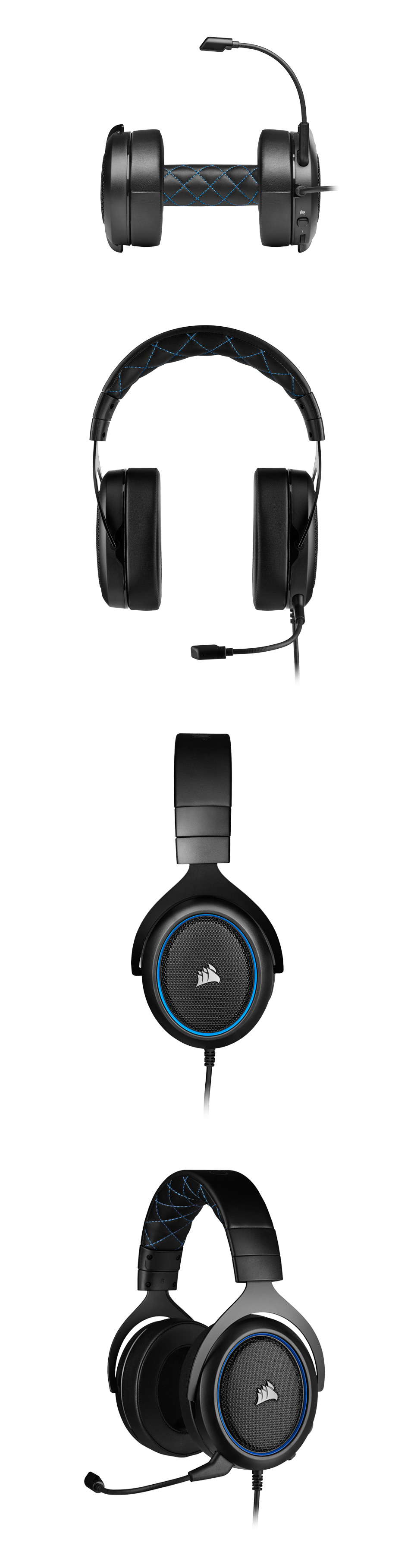 Buy Corsair HS50 PRO Stereo Gaming Headset Blue [CA9011217AP] PC