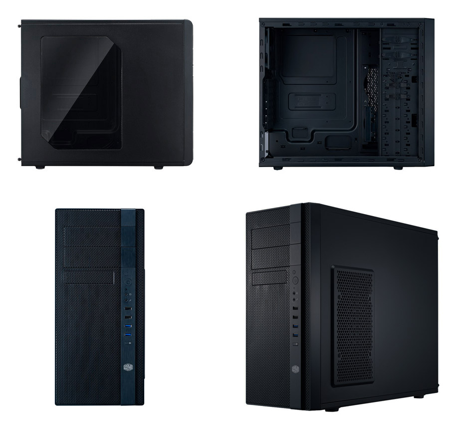 Buy Coolermaster N400 Mid Tower Case [NSE-400-KWN2] | PC Case Gear