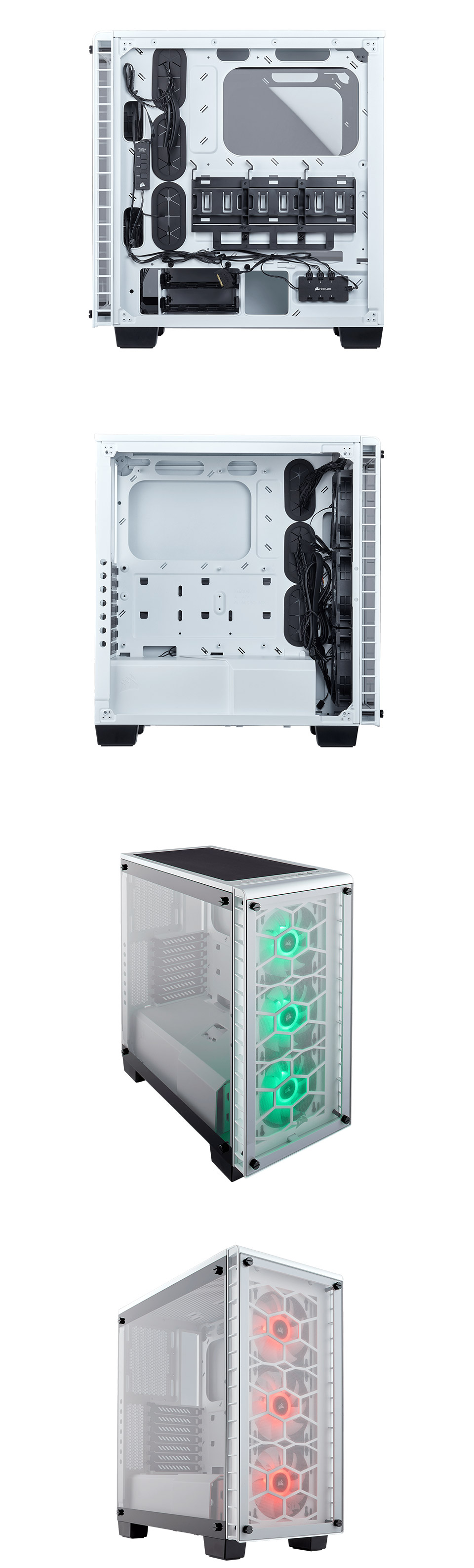 Buy Corsair Crystal Series 460X RGB Case - White [CC-9011129-WW] | PC